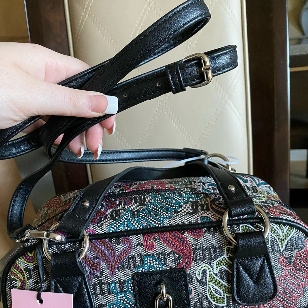 Juicy Couture Lock N Chain Satchel Handbag - Picture 9 of 11
